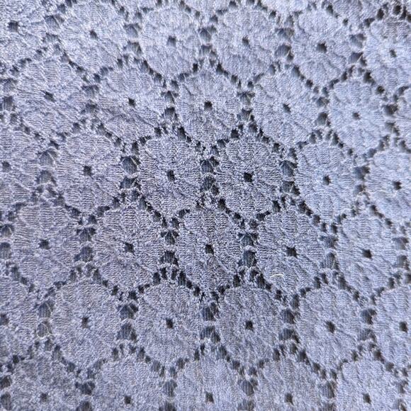 L.L. Bean Cotton Eyelet Lace Navy Summer Tank Swing Comfy Outdoor Dress - Picture 4 of 4